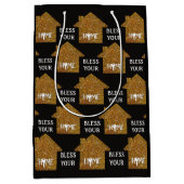 Aangepast BLESS YOUR HOME makelaar klant Medium Cadeauzakje (Voorkant)