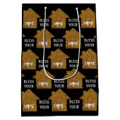 Aangepast BLESS YOUR HOME makelaar klant Medium Cadeauzakje (Achterkant)