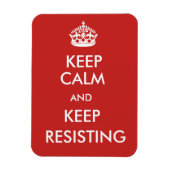 Aangepast Blijf kalm en blijf weerstand bieden Magneet (Verticaal)