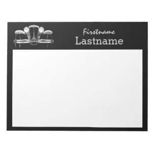 Aangepast blocnote met Vintage-auto