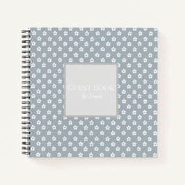 Aangepast bloemen gastenboek notitieboek
