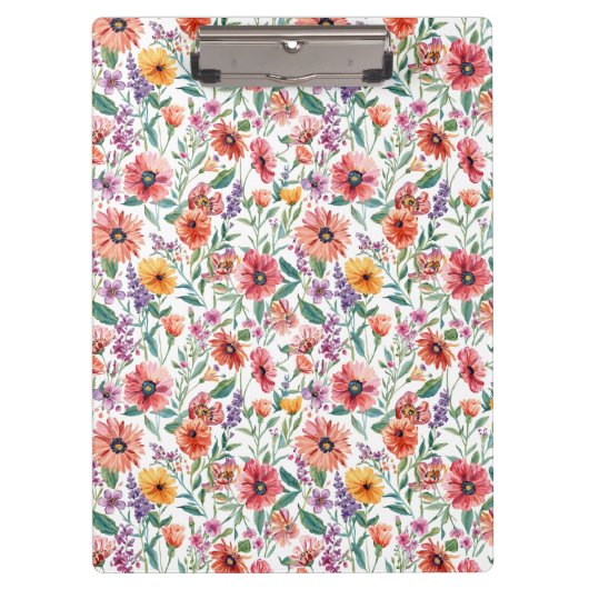 Aangepast bloemenprint klembord (Voorkant)