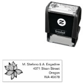 Aangepast bloemenretouradres  zelfinktende stempel (In situ)