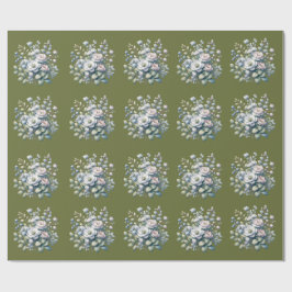 Aangepast bloemontwerp cadeaupapier