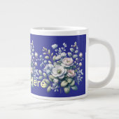 Aangepast bloemontwerp  grote koffiekop (Rechts)