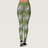 Aangepast bloemontwerp  leggings (Achterkant)