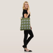Aangepast bloemontwerp tote bag (Op model)