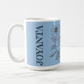 Aangepast bloemontwerp witte Joyanta Koffiemok (Links)
