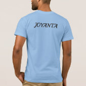 Aangepast bloemontwerp witte mannen Joyanta T-shirt (Achterkant)