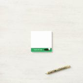 Aangepast blok kleverige noten voor golfspeler post-it® notes (Op bureau)