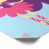 Aangepast blond Poster Ballerina (Hoek)