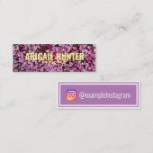 Aangepast 'Blooming Flowers'-instagram Mini Visitekaartje (Voorkant / Achterkant)