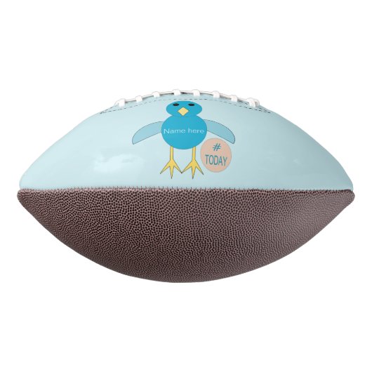Aangepast Blue Birthday Boy Chick Football (Gedraaid 270)