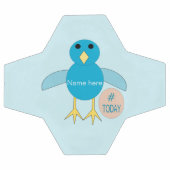 Aangepast Blue Birthday Boy Chick Voetbal (Enkel)