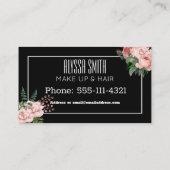 Aangepast Blush Pink Floral Bouquet Visitekaartje (Achterkant)