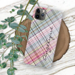 Aangepast Blush roze blauwe mint groen geplakt pat Case-Mate iPhone Case