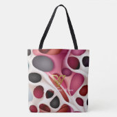 Aangepast: Blush Tones Bubble Array gepersonalisee Tote Bag (Voorkant)