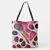 Aangepast: Blush Tones Bubble Array gepersonalisee Tote Bag (Achterkant)
