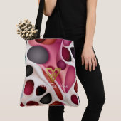 Aangepast: Blush Tones Bubble Array gepersonalisee Tote Bag (Dichtbij)
