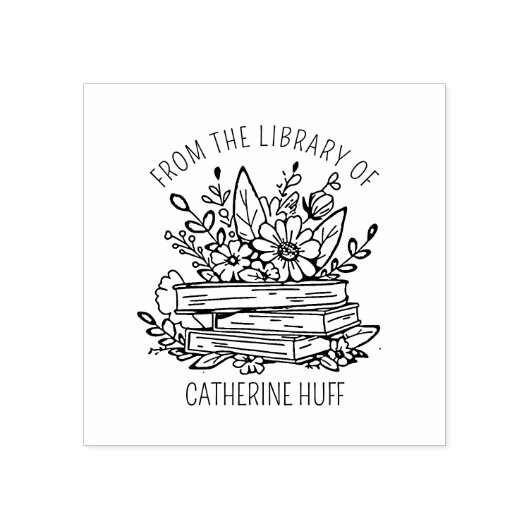 Aangepast boek Bloemen uit de bibliotheek van Rubberstempel (Afrduk)