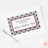 Aangepast boek bord rechthoekige sticker (Envelop)