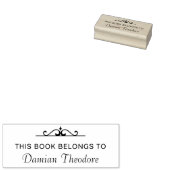 Aangepast boek "Dit boek behoort tot" Boek Rubberstempel (Gestempeld)