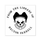 Aangepast boek | Gotische nar schedel Zelfinktende Stempel (Design)