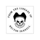 Aangepast boek | Gotische narren schedel Rubberstempel (Afrduk)