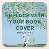 Aangepast boek Hoesje l Schrijver boek lancering p Kartonnen Onderzetters (Voorkant)