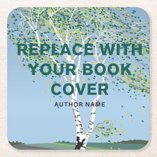 Aangepast boek Hoesje l Schrijver boek lancering p Kartonnen Onderzetters (Voorkant)