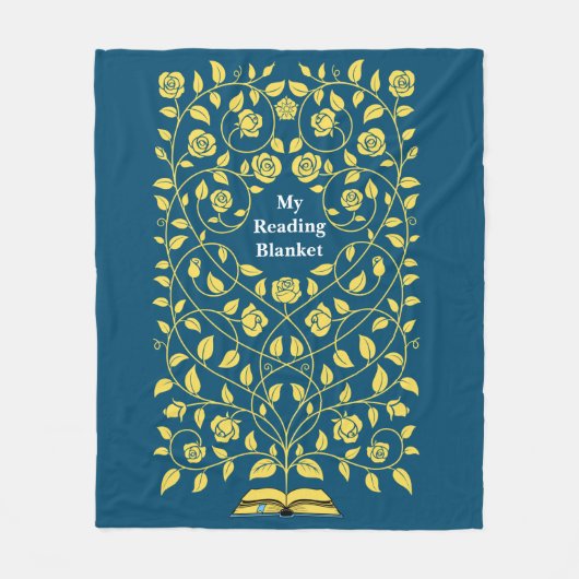 Aangepast  boek Hoesje lezen Fleece Deken (Voorkant)