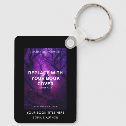 Aangepast boek Hoesje Start Auteur Promotie Sleutelhanger (Achterkant)