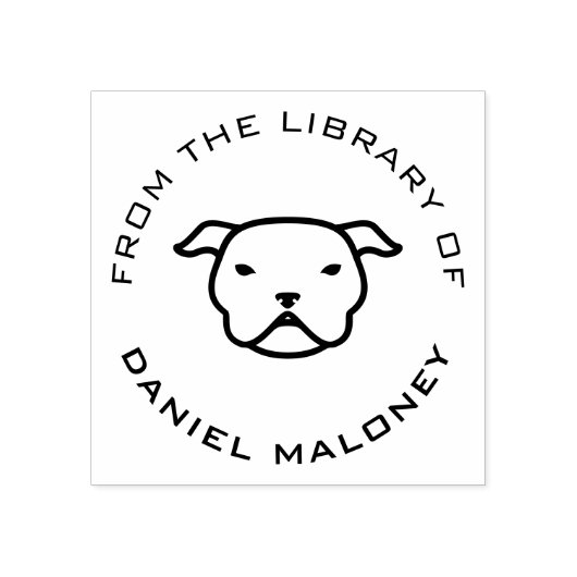 Aangepast boek | pitbull rubberstempel (Afrduk)