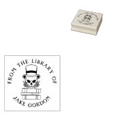 Aangepast boek | Stijlvolle Schedel Gotiek Rubberstempel (Gestempeld)