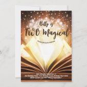 Aangepast Boek Twee Magische 2e Verjaardag Kaart (Voorkant)