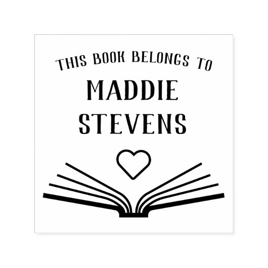 Aangepast boek Zelf Inking Rubber Stamp Zelfinktende Stempel (Design)