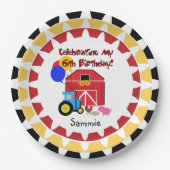 Aangepast Boerderij 6e verjaardag Bord (Voorkant)