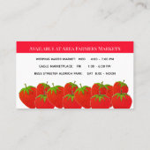 Aangepast Boerderij aardbei Visitekaartje (Achterkant)