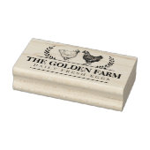Aangepast Boerderij Kip Ei Zakelijk Rubberstempel (Stempel)
