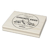 Aangepast Boerderij kippeneieren, kleine bedrijven Rubberstempel (Stempel)