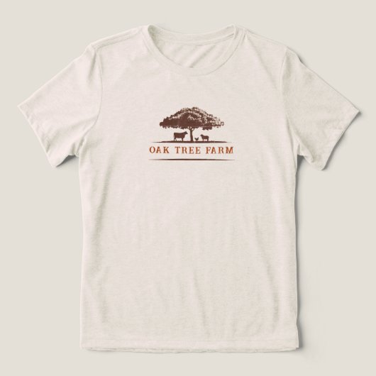Aangepast boerderij merk Tri-Blend shirt (Design voorkant)