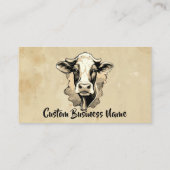 Aangepast Boerderij Rundvee Koeien Bulls Visitekaartje (Achterkant)