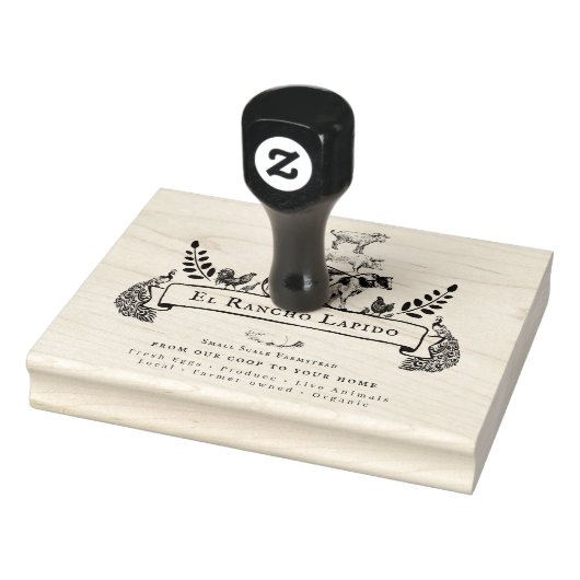 Aangepast Boerderij Stempel (Stempel)