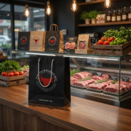 Aangepast boerderij vers premium rundvlees zakelij medium cadeauzakje