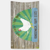 Aangepast Boerderij Verse eieren  gebarentaal Kijk Spandoek (Verticaal)