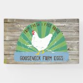 Aangepast Boerderij Verse eieren  gebarentaal Kijk Spandoek (Horizontaal)