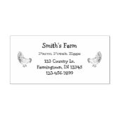 Aangepast Boerderij Verse eieren Kippen Rubberstempel (Afrduk)