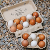 Aangepast Boerderij Verse eieren Kippen Rubberstempel