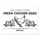 Aangepast Boerderij Verse Eieren, Small Business Rubberstempel (Afrduk)