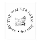 Aangepast Boerderij Zakelijke promotie Logo Rubberstempel (Afrduk)